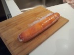 Boudin de saumon fume farci