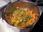 Brunoise de melon et kiwi