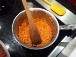 Carottes dans l'huile d'olive