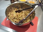 Chou chinois, truite fumee et aneth