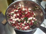 Salsa de grenade, feta et menthe