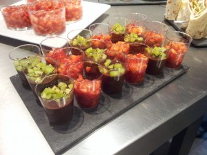 Verrine chocolat et kiwi