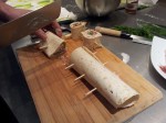 Ballotine roulee et piquee