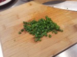 Brunoise de haricots verts cuits