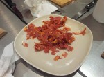 Chorizo coupe en des