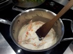 Fumet de langoustine en preparation