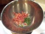 Jambon cru emince et thym citron