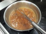 Jus de morilles et poudre de fond de veau