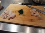 Poissons et langoustines coupes