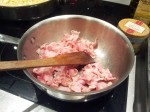 Lard en cuisson