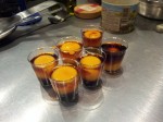 Les oeufs dans la sauce soja