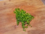 Mini-brunoise de poivron vert