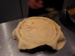 Pate avec farce volaille et legumes