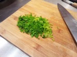 Pois gourmands en brunoise