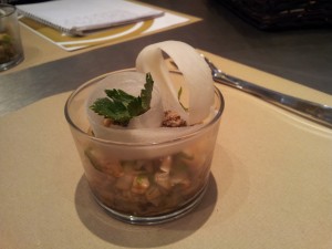 Salade de radis noir, endives, celeri rave et pomme Granny Smith 2