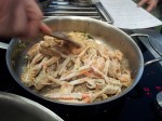 Tetes de langoustines en cuisson