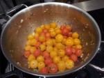 Tomates cerise en cuisson