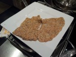 Tranches de veau panees precuites
