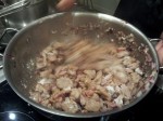 Veau, lardons et oignons