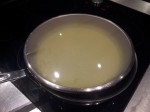 Veloute d'asperges et de courgette