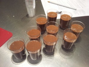 Verrine chocolat et cepes