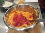 melange framboises et melon