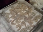 Gambas egouttees
