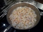 Gambas en cuisson