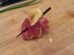 Aumoniere bresaola et fromage frais epices