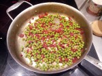 Chorizo et petits pois