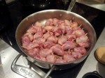 Cuisses de caille en cuisson