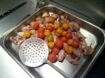 Cuisses de caille et tomates
