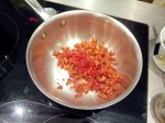 Melange chorizo et piquillos