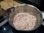 Riz & echalotes en cuisson