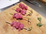 Brochettes de filet mignon