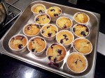 Cupcake myrtilles sortis du four