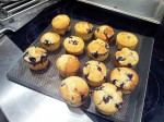 Cupcake myrtilles sortis du four et demoules