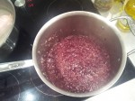 Reduction echalotes et vin rouge