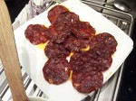 Chips de chorizo degraissees