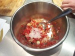 Preparation du tartare de poisson