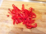 Batonnets de poivron rouge