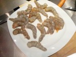 Gambas decortiquees