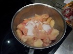 Pêches et sucre
