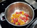 Tomates cerise et oignons