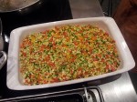 Légumes cuits et réservés