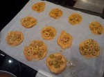 Tuiles aux olives et chorizo