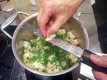 Ail haché dans purée de céleri