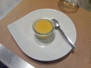Flan saveur verveine et sa gelée