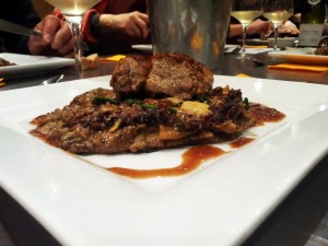 Filet de veau, gratin aux cepes et sauce echalotes3