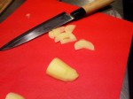 pommes de terre coupees fin